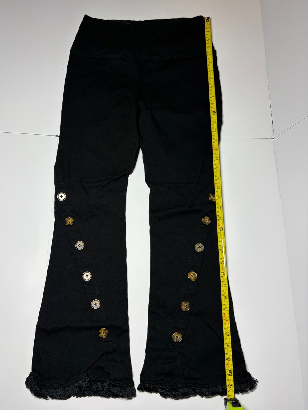 Athena Marie Black Flare Pants Size Large